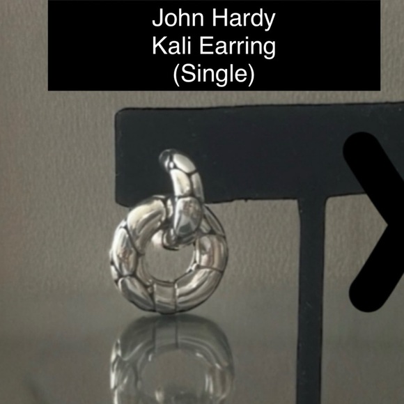 JOHN HARDY Kali Door Knocker Pierced Earring / STERLING SILVER (Single Earring) - Picture 7 of 10